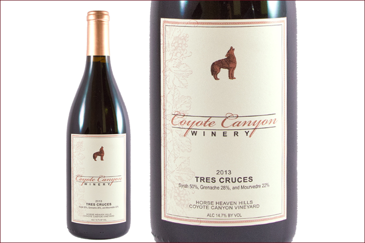 Coyote Canyon Winery 2013 Tres Cruces Red Blend wine bottle