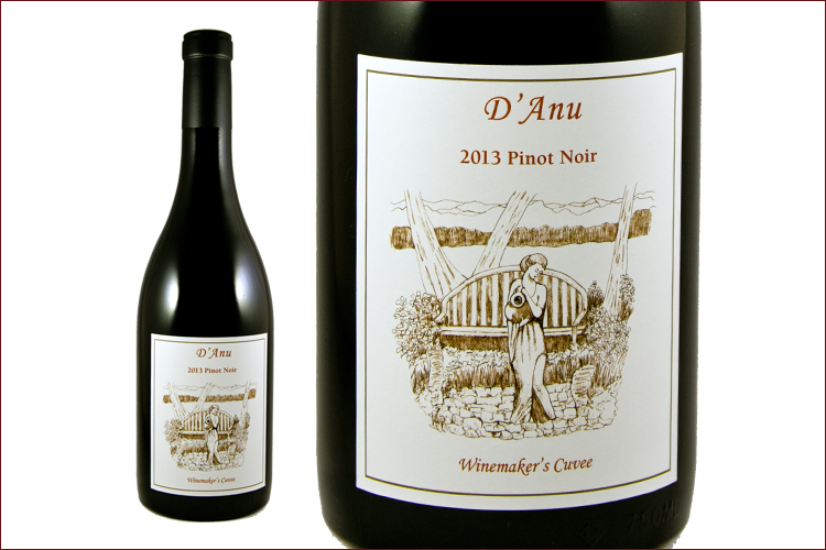 DAnu 2013 Winemakers Cuvee Pinot Noir wine bottle