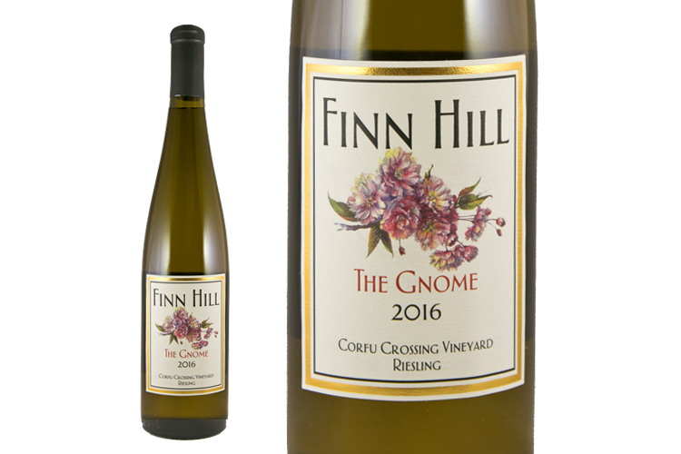 Finn Hill Winery 2016 The Gnome Riesling wine bottle