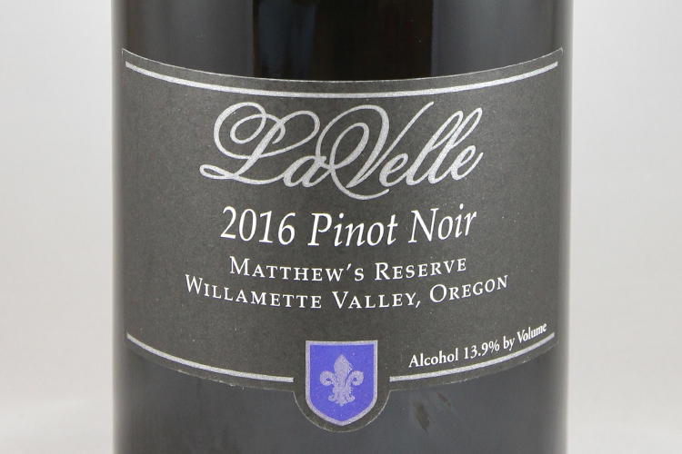 LaVelle Vineyards 2016 Matthews Reserve Pinot Noir