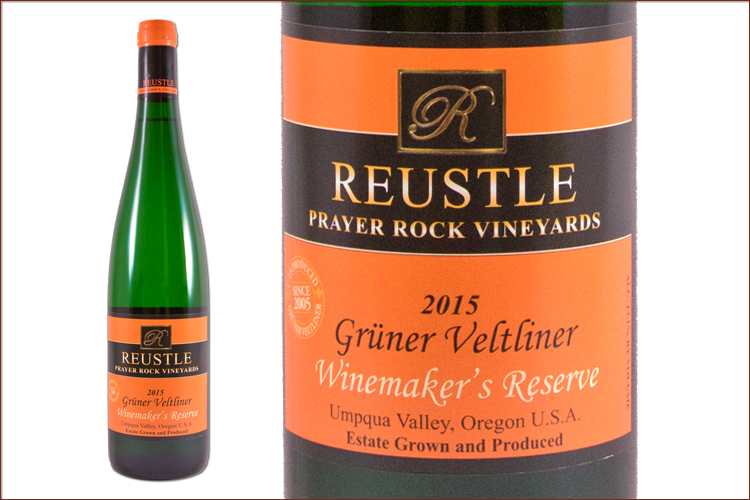 Reustle Prayer Rock Vineyards 2015 Gruner Veltliner Winemakers Reserve wine bottle