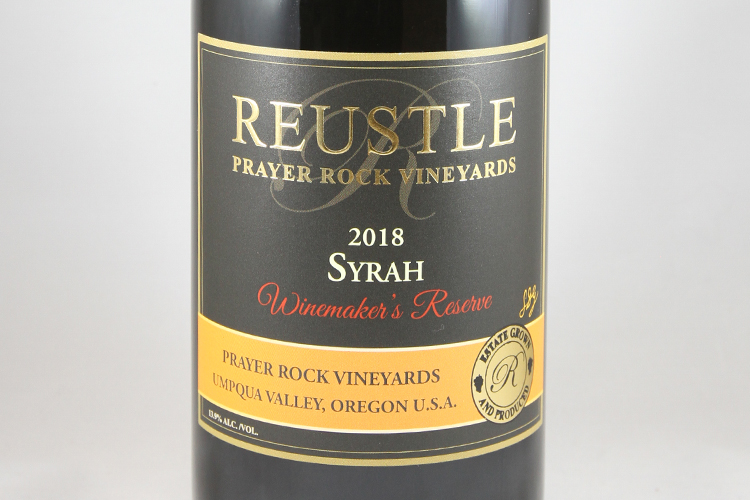 Reustle Prayer Rock Vineyards 2018 Syrah Winemakers Reserve