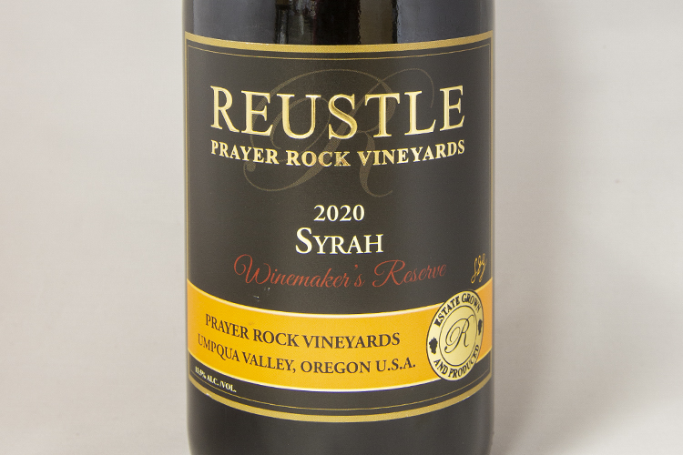 Reustle Prayer Rock Vineyards 2020 Syrah Winemaker's Reserve