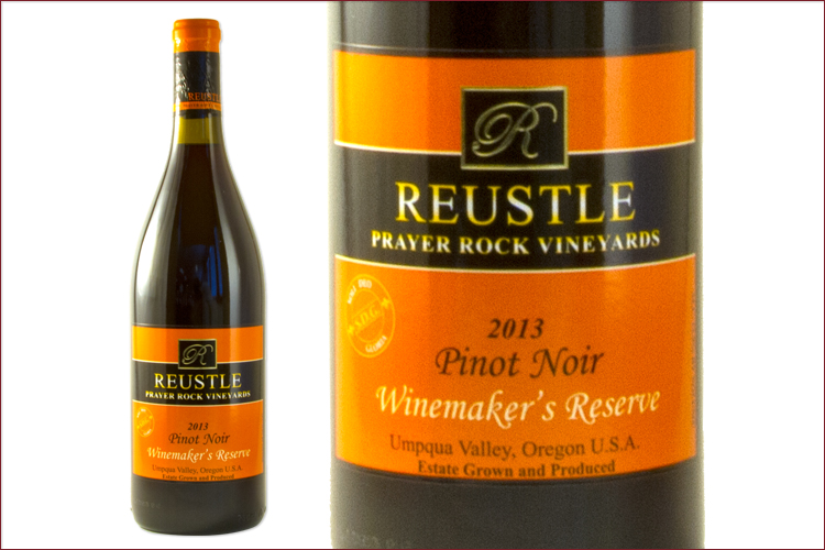 Reustle Prayer Rock Vineyards 2013 Pinot Noir Winemakers Reserve wine bottle