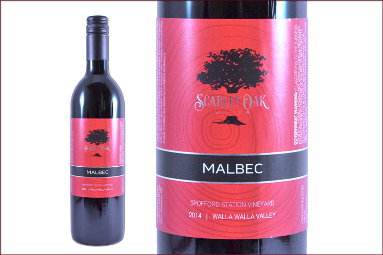 Scarlet Oak Wines 2014 Malbec Spofford Station Vineyard