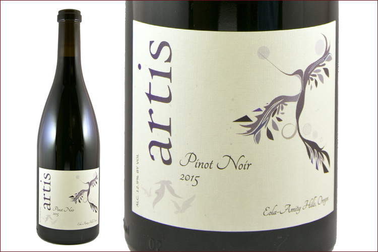 Artem Wine Company 2015 Eola-Amity Hills Estate Pinot Noir bottle