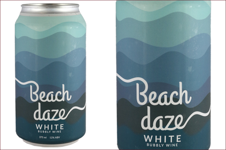 Beach Daze White Bubbly Wine (non-vintage) can