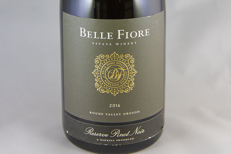 Belle Fiore Winery 2016 Reserve Pinot Noir