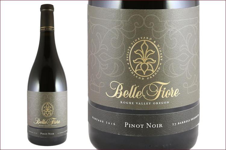 Belle Fiore Winery 2016 Pinot Noir bottle