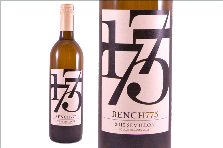 Bench 1775 Winery 2015 Semillon wine bottle