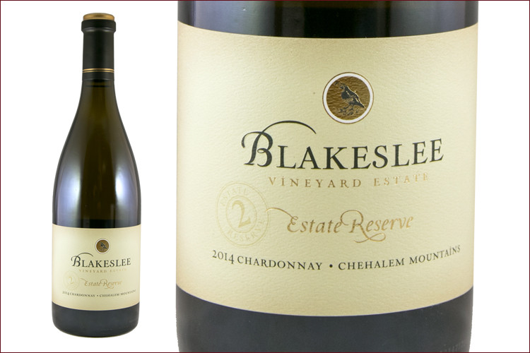 Blakeslee Vineyard 2014 Reserve Chardonnay wine bottle