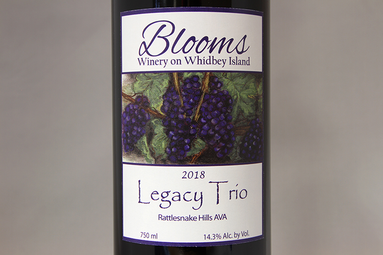 Blooms Winery on Whidbey 2018 Legacy Trio
