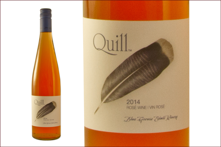 Blue Grouse Estate Winery 2014 Quill Rose bottle