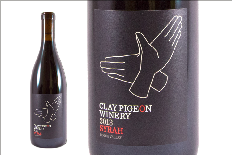 Clay Pigeon Winery 2013 Rogue Valley Syrah wine bottle