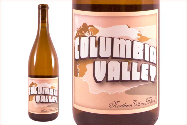 Drink Washington Wine 2015 Visit Columbia Valley Northern White Blend wine bottle