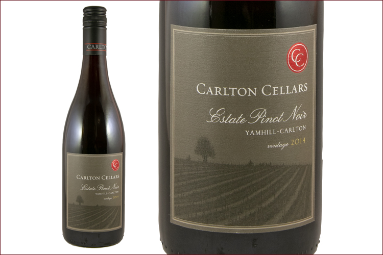 Carlton Cellars 2014 Estate Pinot Noir wine bottle