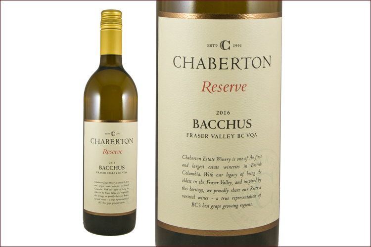 Chaberton Estate Winery 2016 Reserve Bacchus
