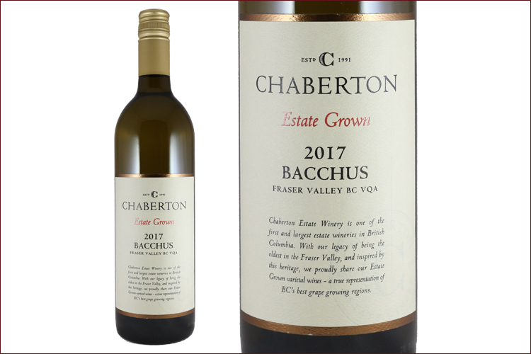 Chaberton Estate Winery 2017 Bacchus bottle