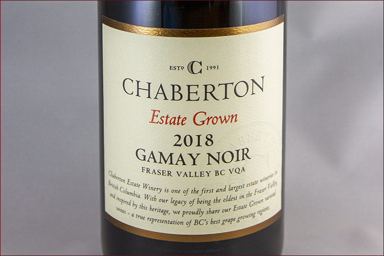 Chaberton Estate Winery 2018 Estate Grown Gamay Noir