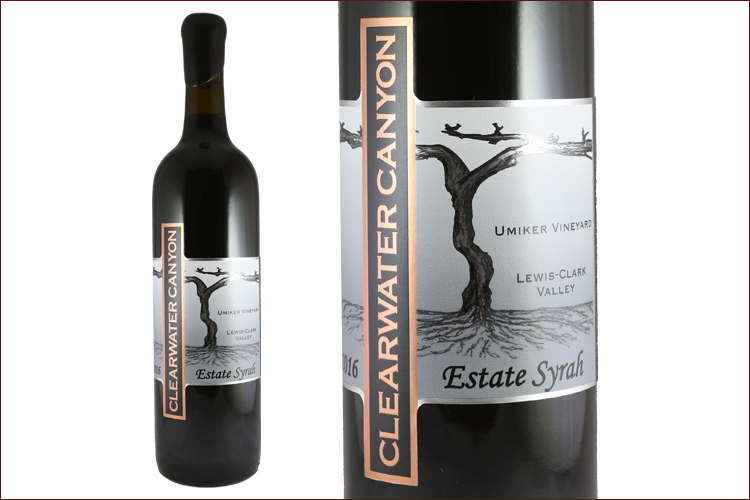 Clearwater Canyon Cellars 2016 Estate Syrah bottle