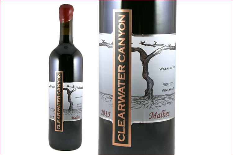 Clearwater Canyon Cellars 2015 Malbec Verhey Vineyard wine bottle