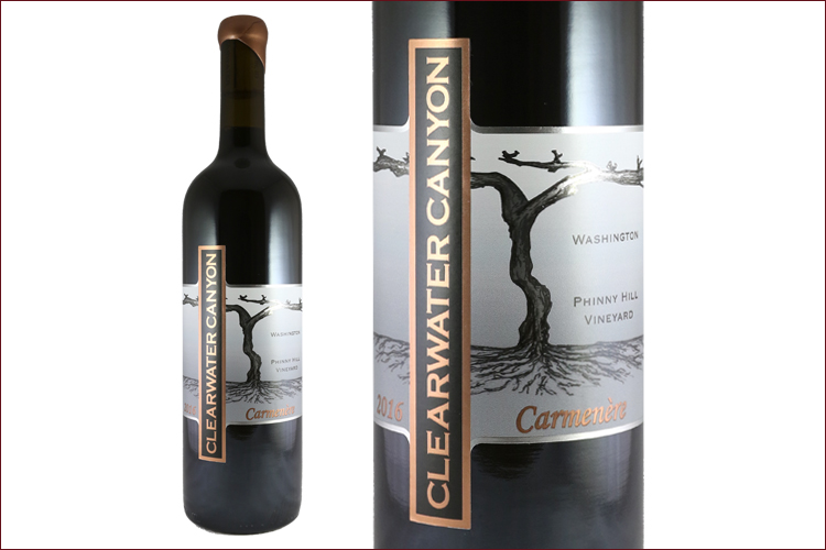 Clearwater Canyon Cellars 2016 Phinny Hill Vineyard Carmenere
