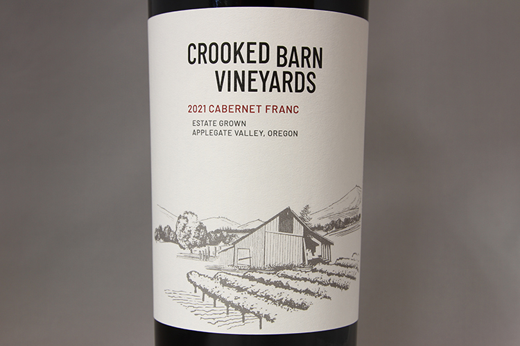 Crooked Barn Vineyards 2021 Estate Grown Cabernet Franc