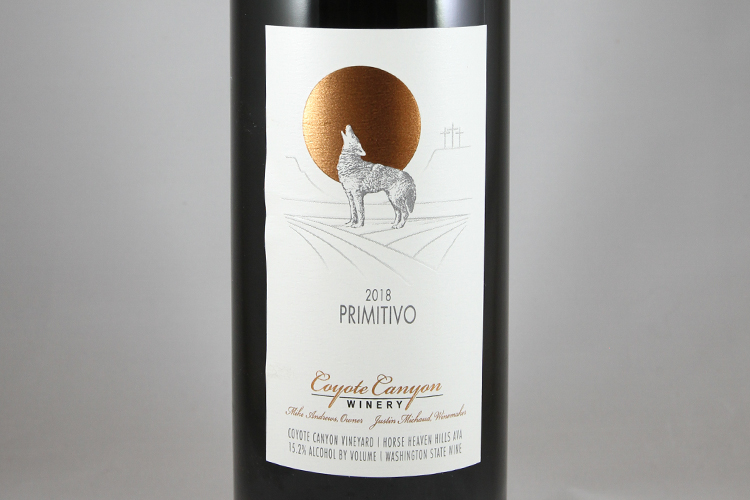 Coyote Canyon Winery 2018 Primitivo