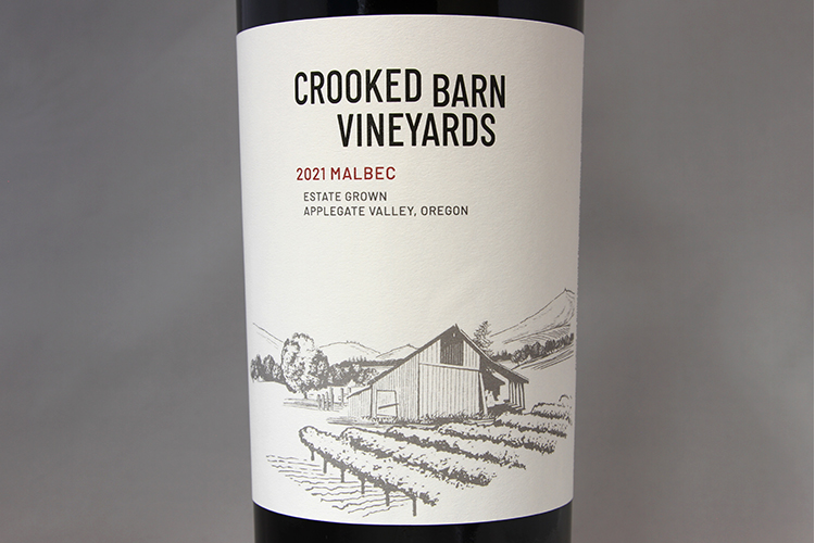 Crooked Barn Vineyards 2021 Estate Grown Malbec
