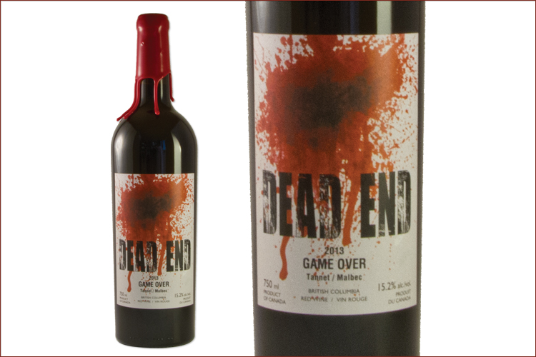 Dead End Cellars 2013 Game Over Wine Bottle