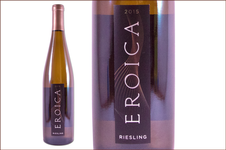 Chateau Ste. Michelle 2015 Dr. Loosen Eroica Riesling wine bottle