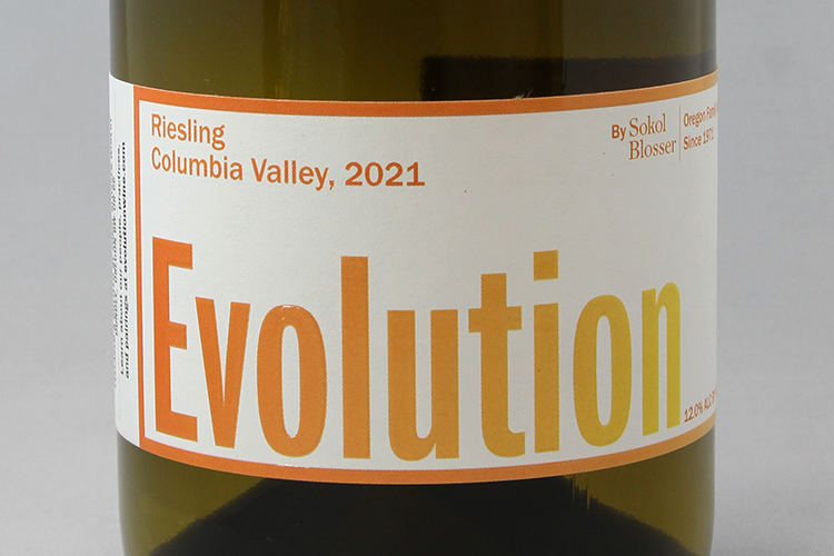 Sokol Blosser Winery 2021 Evolution Riesling