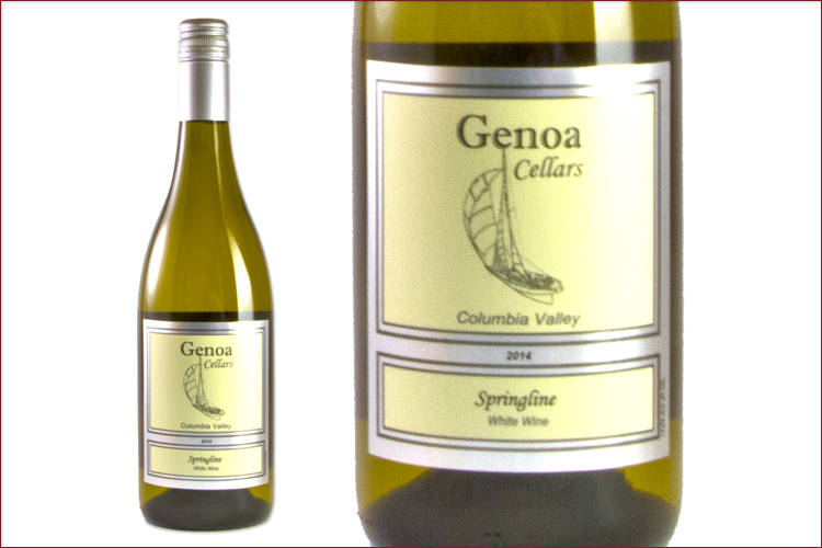 Genoa Cellars 2014 Springline wine bottle