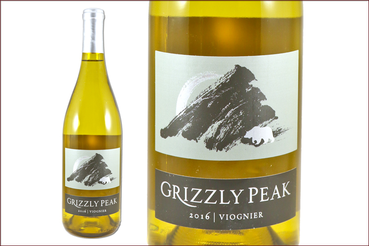 Grizzly Peak Winery 2016 Viognier wine bottle