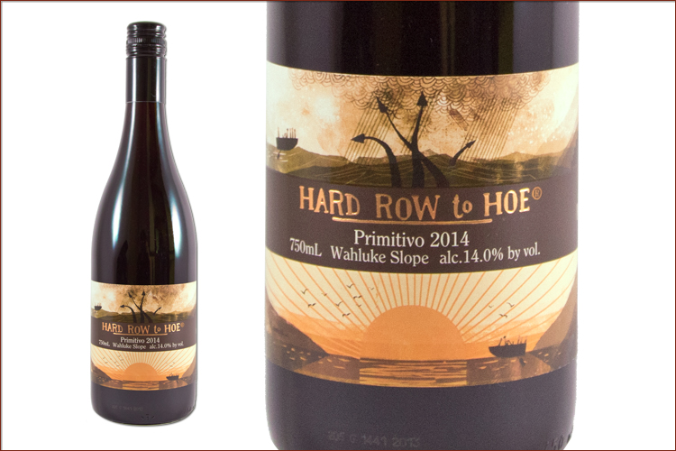 Hard Row To Hoe Vineyards 2014 Primitivo wine bottle