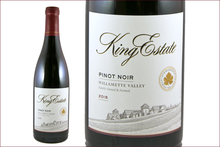 King Estate Winery 2015 Willamette Valley Pinot Noir wine bottle