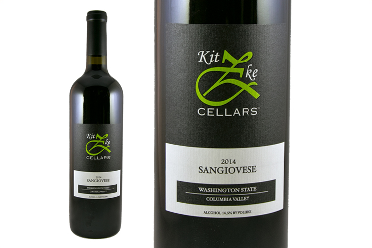 Kitzke Cellars 2014 Sangiovese wine bottle