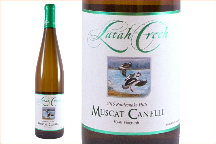 Latah Creek Wine Cellars 2015 Muscat Canelli wine bottle