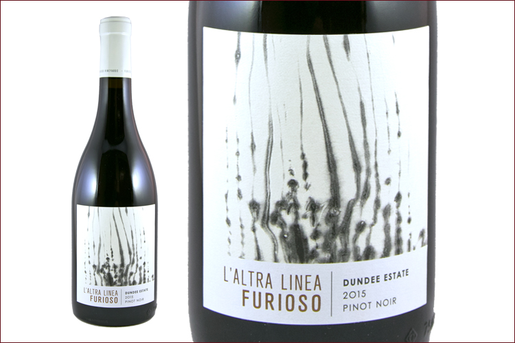 Furioso Vineyards 2015 L\'Altra Linea Pinot Noir wine bottle