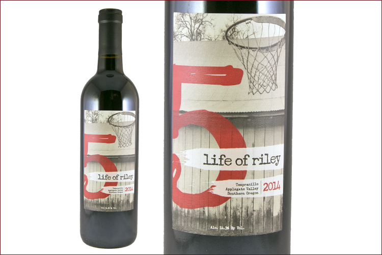 Red Lily Vineyards 2014 Life of Riley Tempranillo wine bottle