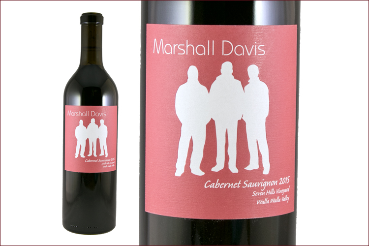 Marshall Davis 2015 Seven Hills Vineyard Cabernet Sauvignon wine bottle