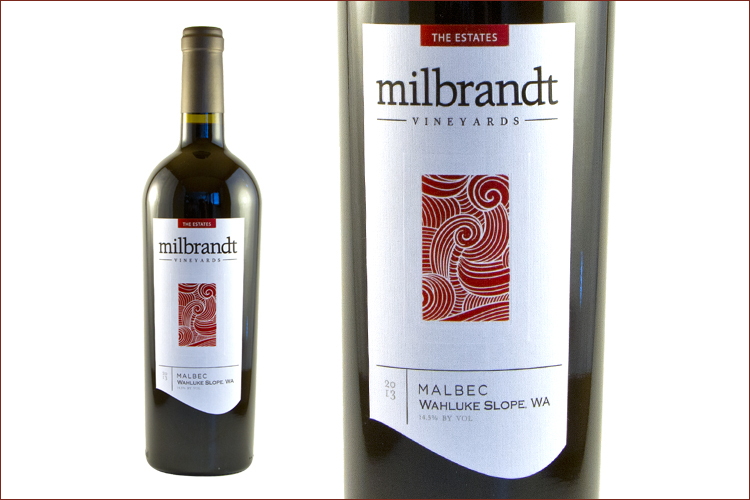 Milbrandt Vineyards 2013 The Estates Malbec wine bottle