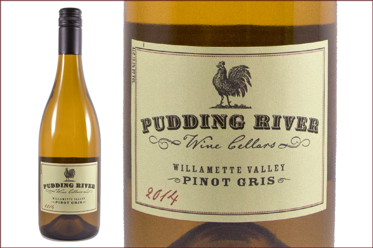 Pudding River Wine Cellars 2014 Pinot Gris wine bottle