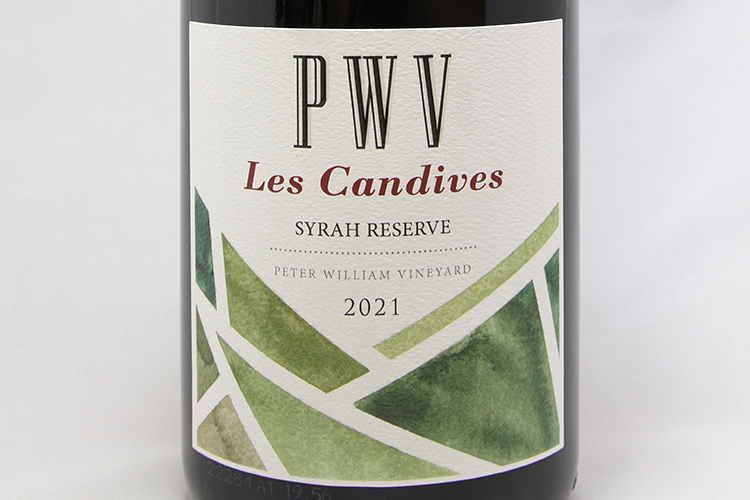 Peter William Vineyard 2021 Les Candives Reserve Syrah
