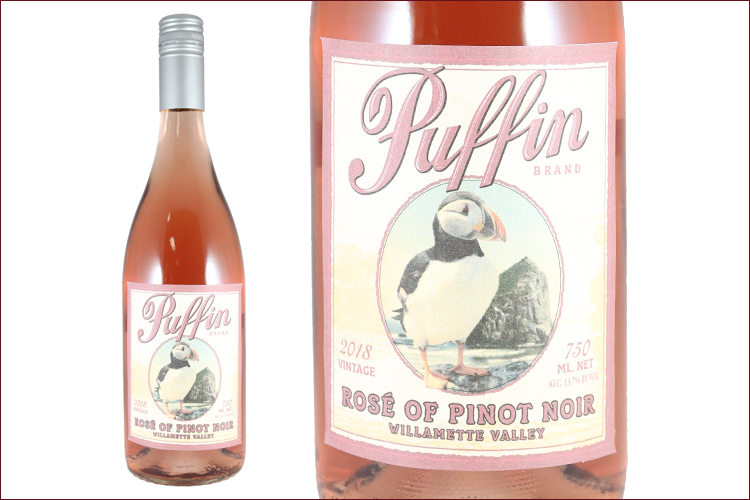 Puffin Wines 2018 Rose of Pinot Noir bottle