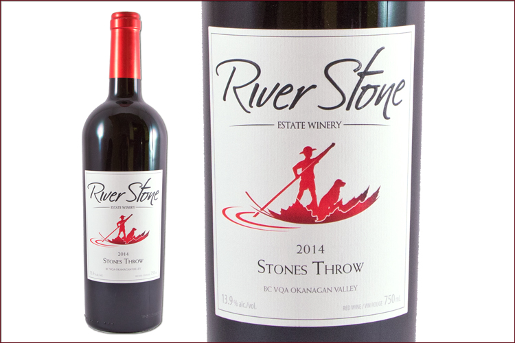 River Stone Estate Winery 2014 Stones Throw wine bottle