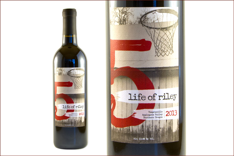 Red Lily Vineyards 2013 Life of Riley Tempranillo wine bottle