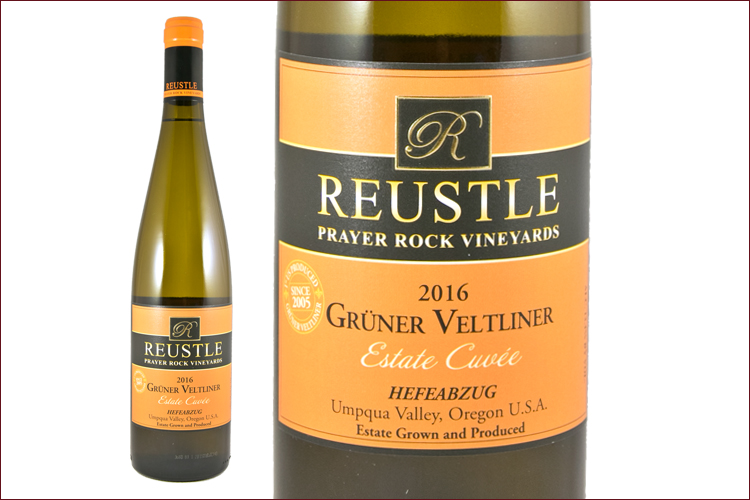 Reustle Prayer Rock Vineyards 2016 Gruner Veltliner wine bottle
