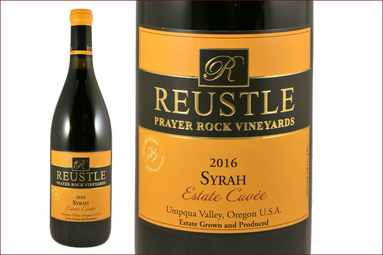 Reustle Prayer Rock Vineyards 2016 Estate Cuvee Syrah wine bottle