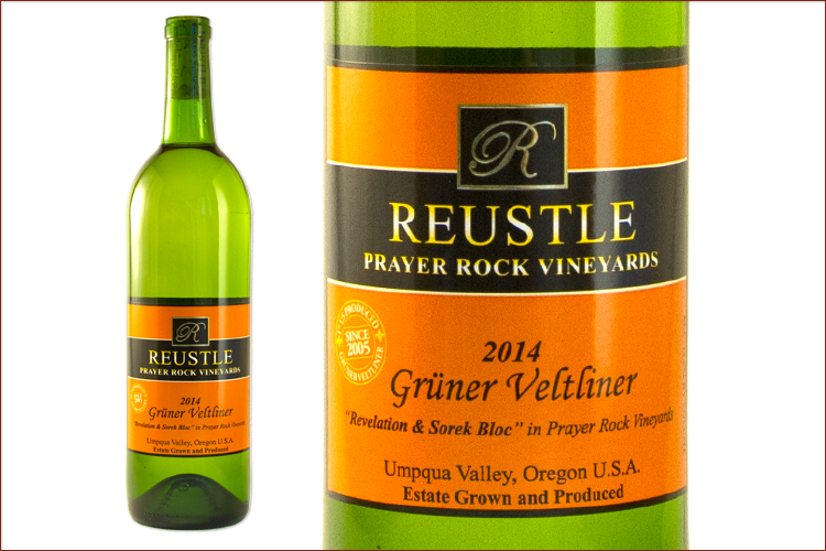 Reustle Prayer Rick Vineyards 2014 Gruner Veltliner wine bottle